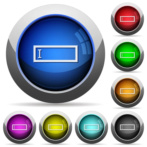 Jeu de boutons Editbox — Image vectorielle