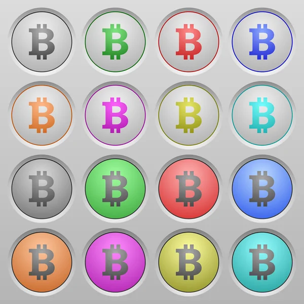 Bitcoin işareti plastik düğmeler battı