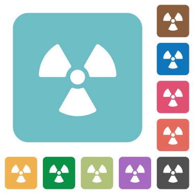 Düz radyasyon simgeler