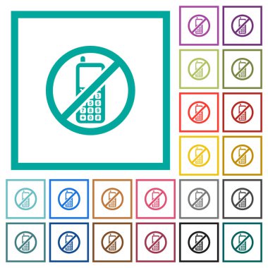 Beyaz arkaplanda çeyrek çerçeve içeren düz renk simgelerine izin verilmiyor