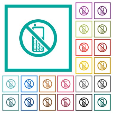 Beyaz arkaplanda çeyrek çerçeve içeren düz renk simgelerine izin verilmiyor