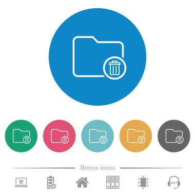 Dizin düz beyaz simgelerini yuvarlak renk arkaplanlarından sil. 6 bonus simgesi dahil.