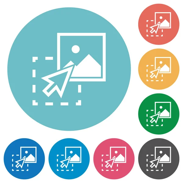 Arraste Imagem Para Fazer Upload Ícones Brancos Planos Fundos Cores —  Vetores de Stock