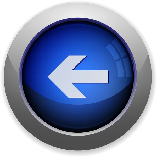 Left arrow button — Stock Vector