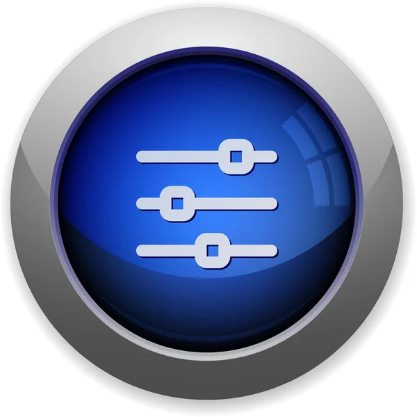 Horizontale aanpassing knop — Stockvector