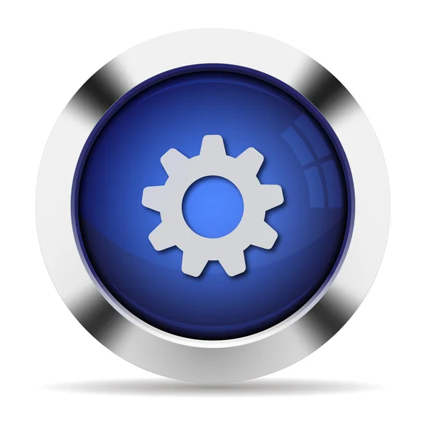 Botón Cogwheel — Vector de stock