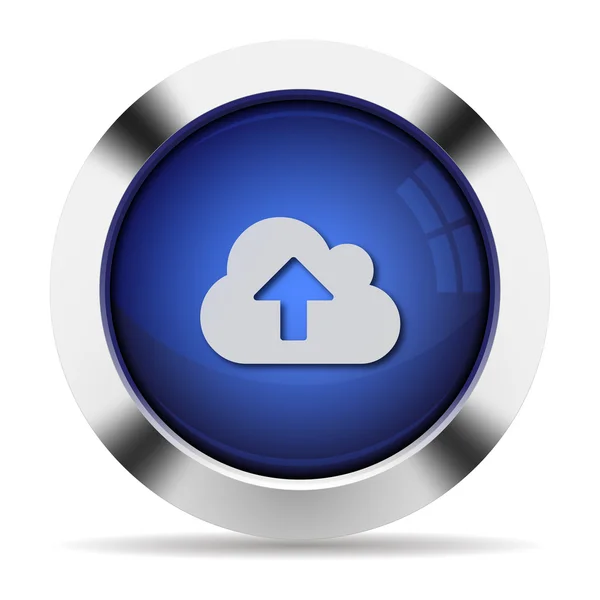 Cloud upload button — Stock Vector