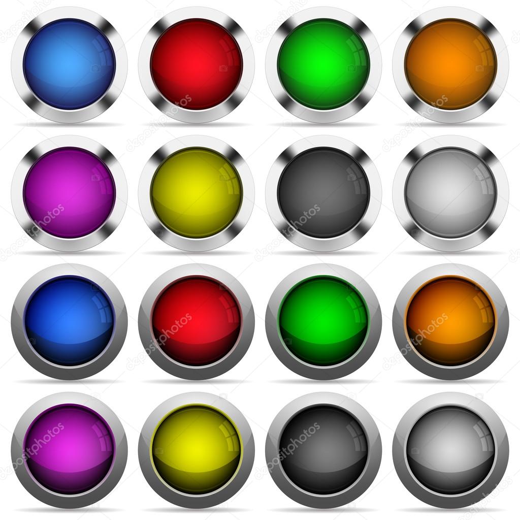 Set of color web buttons