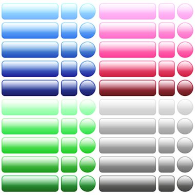 Renk boş web düğmeleri