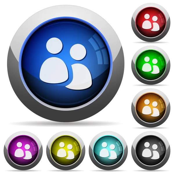 User group button set — Stock Vector