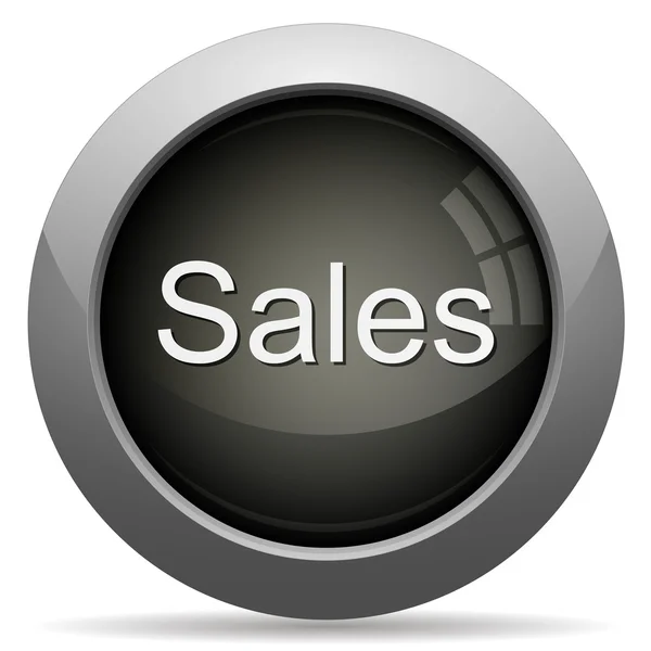 Gray sales concept button — Stock Vector