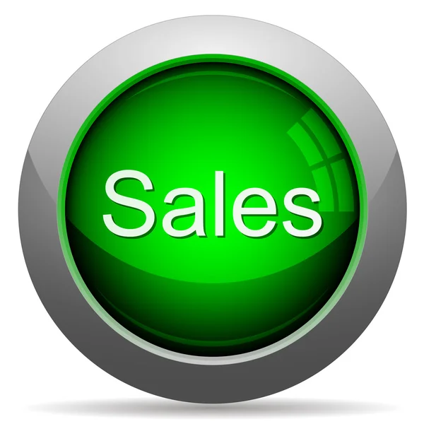 Groene verkoop concept knop — Stockvector