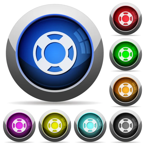 Ensemble de boutons Lifesaver — Image vectorielle