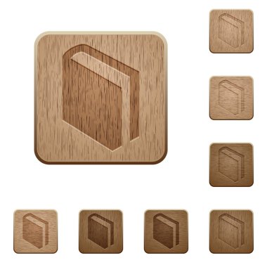 Kitap ahşap düğmeleri