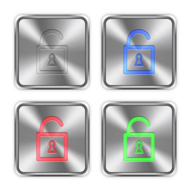 Renk kilidi asma kilit çelik düğmeleri