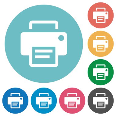 Düz baskı simgeler