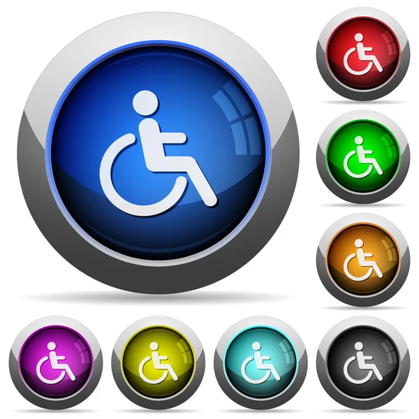 Handicap knop set — Stockvector