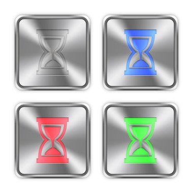 Renk kum saati çelik düğmeleri