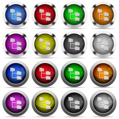 Klasör yapısı düğme kümesi