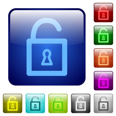 Renk kilidi asma kilit kare düğmeleri