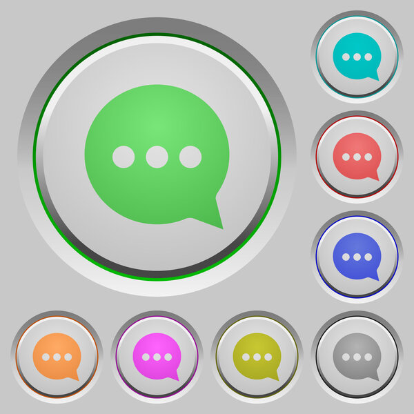 Working chat push buttons