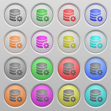 Veritabanı yapılandırma plastik düğmeler battı