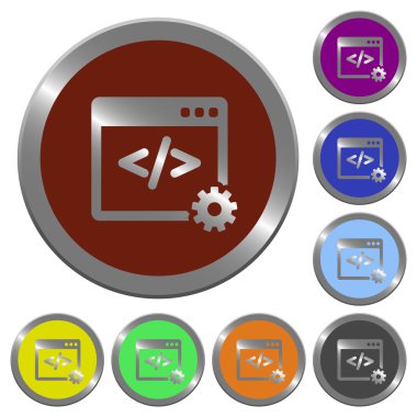 Renk web geliştirme düğmeleri