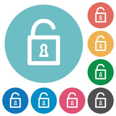 Düz kilidi asma kilit simgeleri