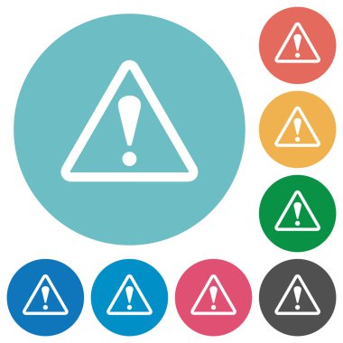 Uyarı simgeleri düz