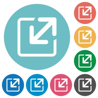 Düz simgelerini yeniden boyutlandırmak