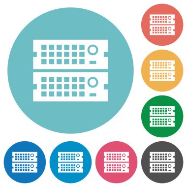 Düz raf sunucuları simgeler