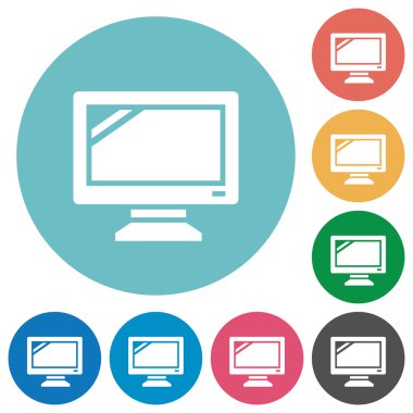 Flat Monitör simgelerini