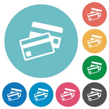 Düz kredi kartı simgeleri