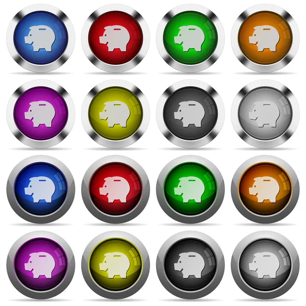 Набір кнопки скарбнички — стоковий вектор