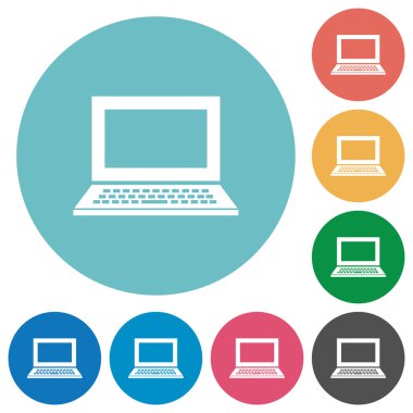 Düz dizüstü bilgisayar simgeleri