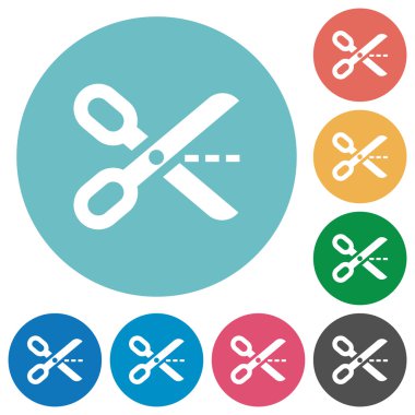 Simgeleri dışarı düz kesim