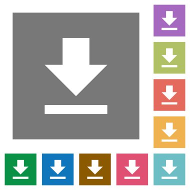 Download kare düz simgeler