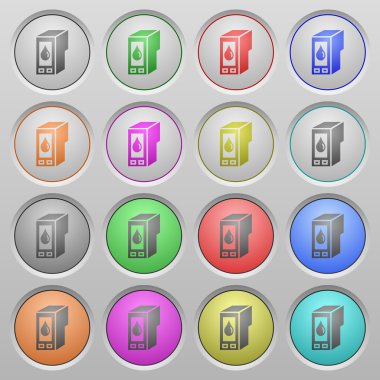 Mürekkep kartuşu plastik düğmeler battı