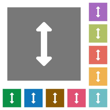 Yeniden boyutlandırma dikey kare düz simgeler