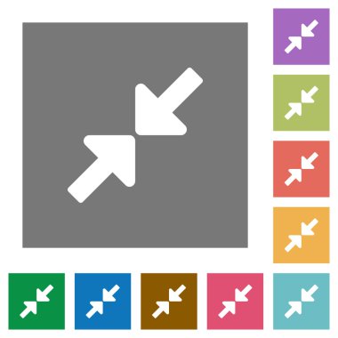 Küçük kare yeniden boyutlandırmak düz simgeler