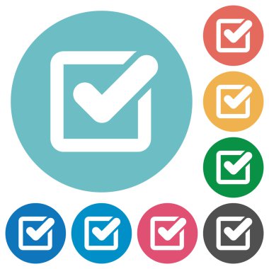 Düz onay kutusu simgeleri