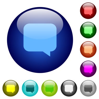 Renk mesaj cam düğmeleri