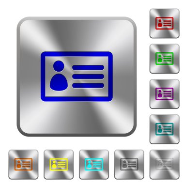 Çelik kimlik kartı düğmeleri