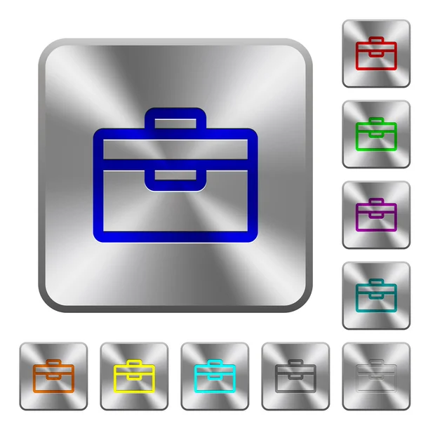 Сталеві toolbox кнопки — стоковий вектор