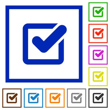 Onay kutusunu düz simgeler çerçeveli