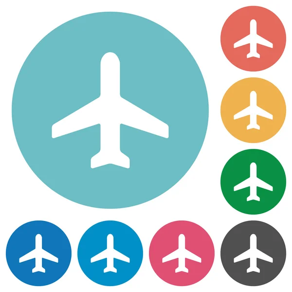 Plochá letadlo ikony — Stockový vektor
