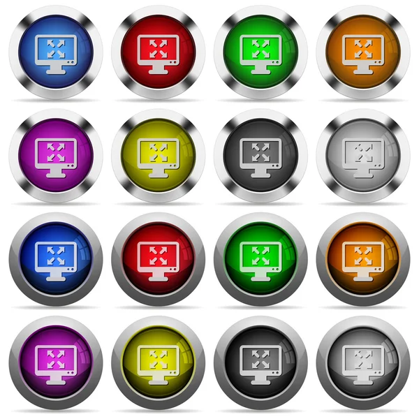 Fullscreen view button set — Stock Vector