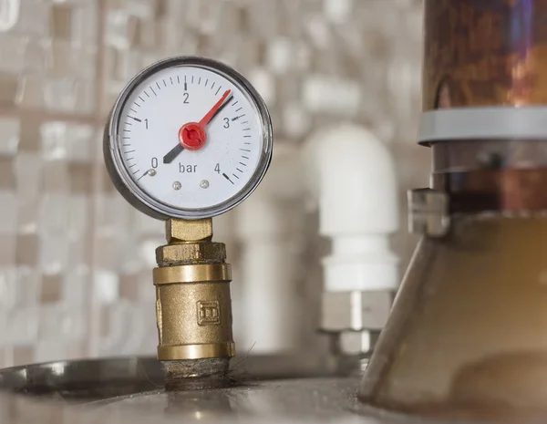 Měřič tlaku vody — Stock fotografie