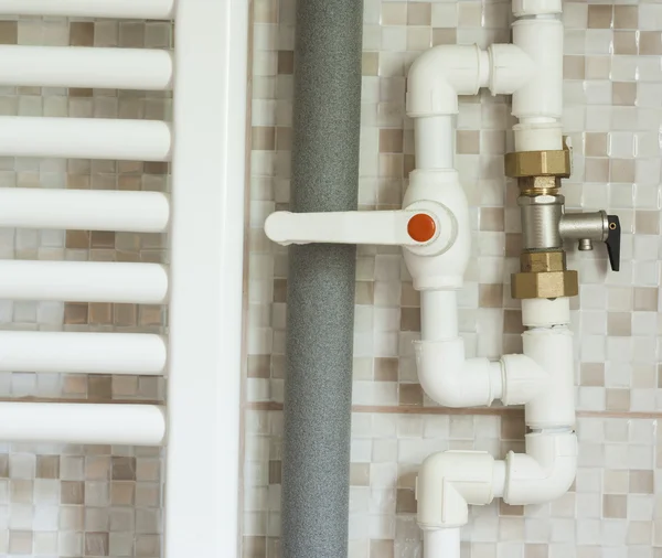 Vízvezetékek, fürdőszoba — Stock Fotó