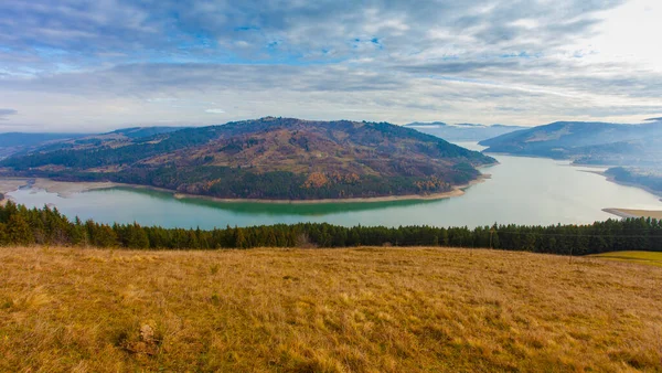 Lago Izvorul Muntelui Rumania Montaña Ceahlau Fondo —  Fotos de Stock